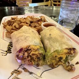 California Burrito and Side Breakfast Potatoes California Burrito and Side Breakfast Potatoes