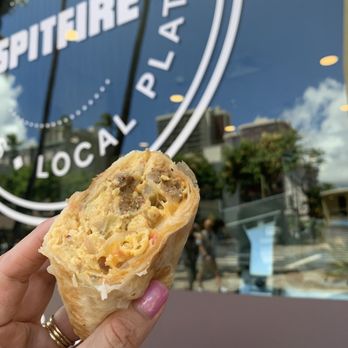 Spitfire Rotisserie & Flatbread - Breakfast burrito. Good - Hawaiian Near Me - Honolulu, Hawaii