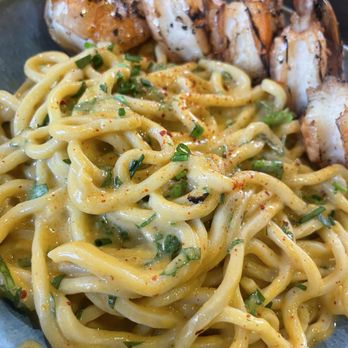 NEP Cafe - Egg yolk pasta with shrimp - Breakfast & Brunch Near Me - Irvine, California NEP Cafe - Egg yolk pasta with shrimp - Breakfast & Brunch Near Me - Irvine, California