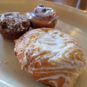 Simmer Down Lakeside Grill - three pastries on a plate - American Near Me - Lake Butler, Florida Simmer Down Lakeside Grill - three pastries on a plate - American Near Me - Lake Butler, Florida
