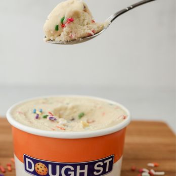 Dough Street - a scoop of ice cream with sprinkles - Desserts Near Me Dough Street - a scoop of ice cream with sprinkles - Desserts Near Me