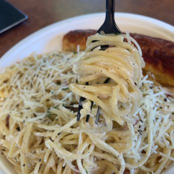 Spaghettaboutit - Bacon and Egg Carbonara $16 - Italian Near Me - Forest Grove , Oregon Spaghettaboutit - Bacon and Egg Carbonara $16 - Italian Near Me - Forest Grove , Oregon