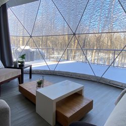 Big Rock Eco Retreat - Inside the Stargazers 26' Dome