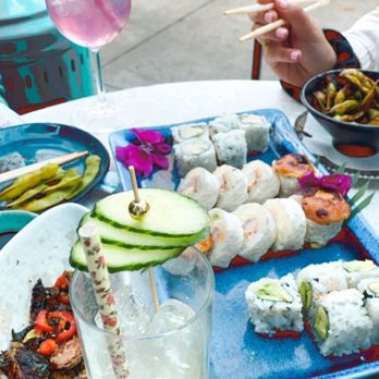 Wabi on Rose - Chili Garlic Edamame, Crispy Brussel Sprouts, Avocado Roll, California Roll, Baked Crab Roll - Sushi Bars Near Me - Venice, California Wabi on Rose - Chili Garlic Edamame, Crispy Brussel Sprouts, Avocado Roll, California Roll, Baked Crab Roll - Sushi Bars Near Me - Venice, California