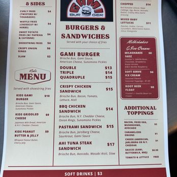 Gami Burger - Burgers Near Me - Carmichael, California Gami Burger - Burgers Near Me - Carmichael, California
