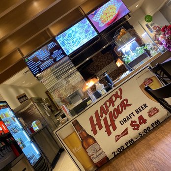 Fresca Garden - a happy hour sign in a restaurant - Pizza Near Me - San Francisco, California Fresca Garden - a happy hour sign in a restaurant - Pizza Near Me - San Francisco, California