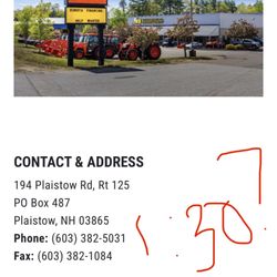M B Tractor & Equipment - 1:30pm???