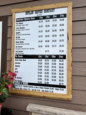 Menu photo 2 Outlaw Coffee Washougal, WA Menu photo 2 Outlaw Coffee Washougal, WA