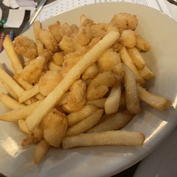 Frilly's Seafood Bayou Kitchen - Kid's Meal Popcorn Shrimp & Fries - Cajun/Creole Near Me - Denton, Texas Frilly's Seafood Bayou Kitchen - Kid's Meal Popcorn Shrimp & Fries - Cajun/Creole Near Me - Denton, Texas