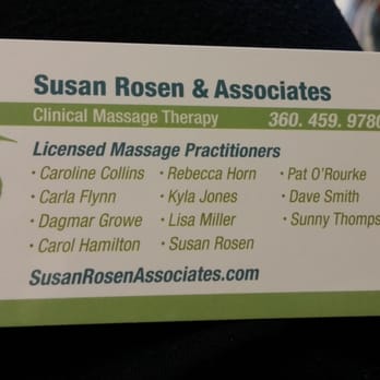 Susan Rosen & Associates - Massage Therapy Near Me - Olympia, Washington Susan Rosen & Associates - Massage Therapy Near Me - Olympia, Washington