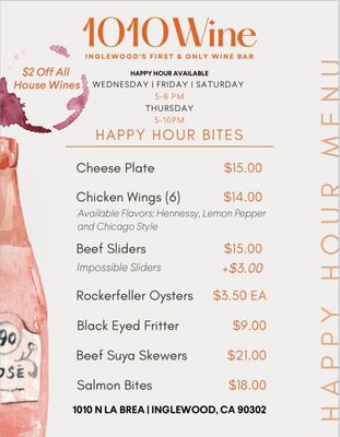 Menu photo 1 1010 Wine and Events Inglewood, CA Menu photo 1 1010 Wine and Events Inglewood, CA
