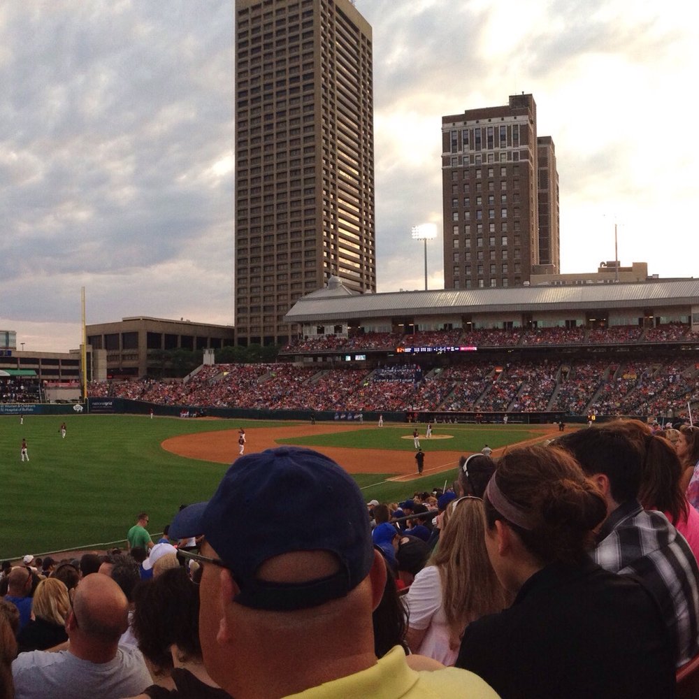 Sahlen Field - View from left field - Baseball Fields Near Me - Buffalo, New York Sahlen Field - View from left field - Baseball Fields Near Me - Buffalo, New York
