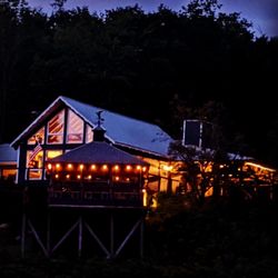 The Blue House on the HIll - Blue House at Night