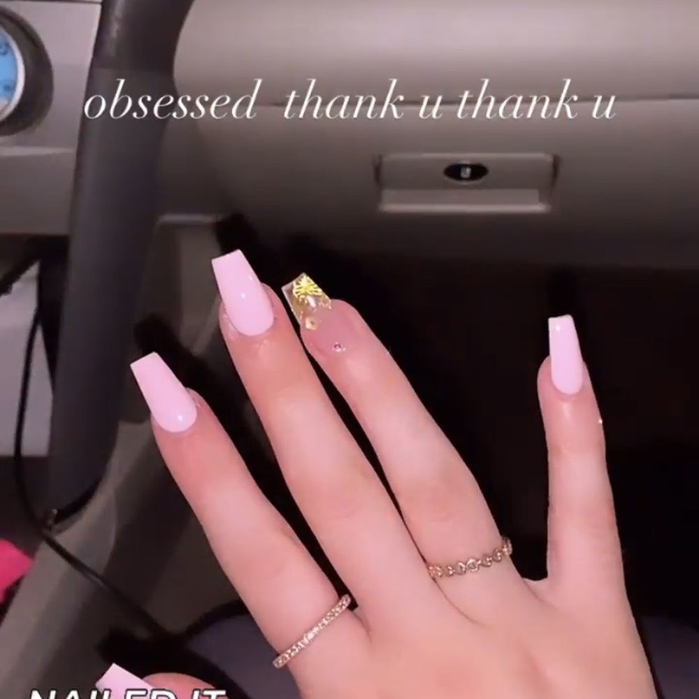 8001 Nails & Spa - Pink and gold set - one of my all time favorites - Nail Salons Near Me - Phoenix, Arizona 8001 Nails & Spa - Pink and gold set - one of my all time favorites - Nail Salons Near Me - Phoenix, Arizona