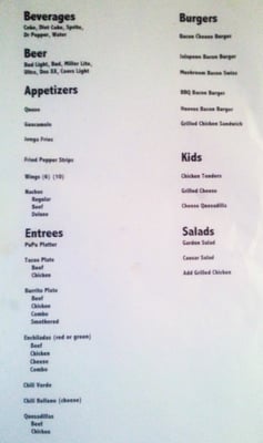 Menu photo 1 Dos Amigos Odessa, TX