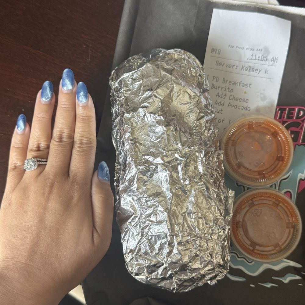 Painted Dough - Hand for comparison - Donuts Near Me - Chino, California Painted Dough - Hand for comparison - Donuts Near Me - Chino, California