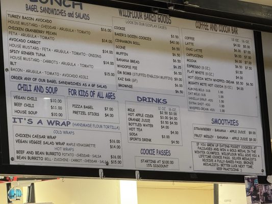 Menu photo 1 Wildflour Baking Company Olympic Valley, CA Menu photo 1 Wildflour Baking Company Olympic Valley, CA