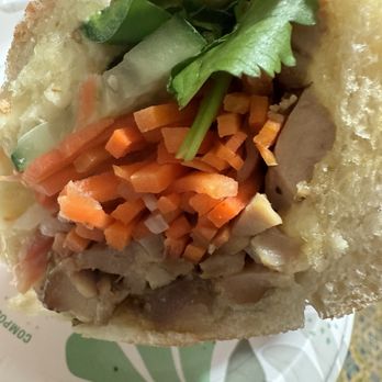 Fresh and Best Cafe 2 - Inside the Grilled Pork Sandwich/ BM heo nướng - Vietnamese Near Me - Oakland, California
