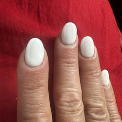 Magic Nails and Spa - 1 ok-others misshapen/undone. They switched staff, 2nd staff member rushed polish job. Sloppy work, & very expensive for area