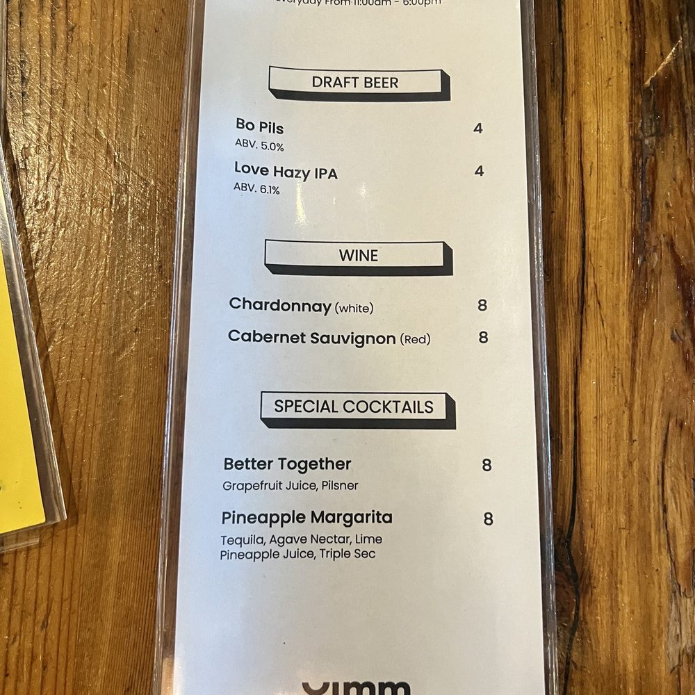Yimm - Menu Nov 2024 - Thai Near Me - Oakland, California