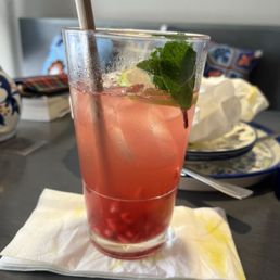 Pomegranate lemonade.