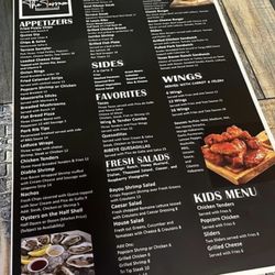 The Terrace Restaurant Bar - Menu