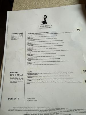 Menu photo 2 La Minervha Chicago, IL Menu photo 2 La Minervha Chicago, IL