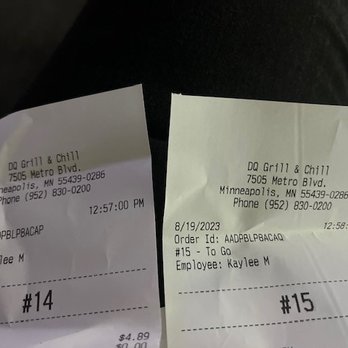 DQ / Orange Julius - This is from the Carmel Mountain location---why does my receipt say MINNESOTA?!?!?! - Ice Cream & Frozen Yogurt Near Me - San Diego, California