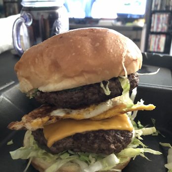 World Famous Grill - Double meat with a fried egg in the middle - Halal Near Me - Bell, California World Famous Grill - Double meat with a fried egg in the middle - Halal Near Me - Bell, California