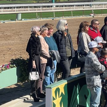 Santa Anita Park - With the birthday girl and her friends in the Winner's Circle. - Stadiums & Arenas Near Me - Arcadia, California