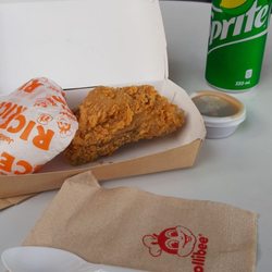 Jollibee - 1 pc chicken with rice for P88 plus drink