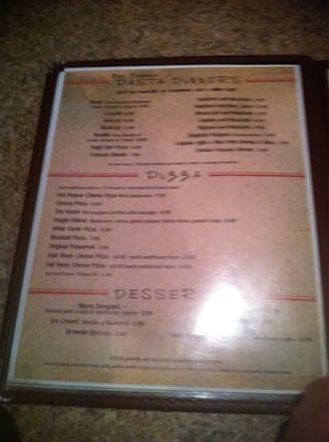Menu photo 8 Crow's Nest Ashtabula, OH