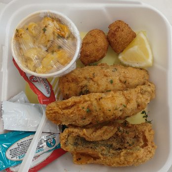 HushPuppies and More - Whiting basket with mac & cheese - Seafood Near Me - Las Vegas, Nevada HushPuppies and More - Whiting basket with mac & cheese - Seafood Near Me - Las Vegas, Nevada