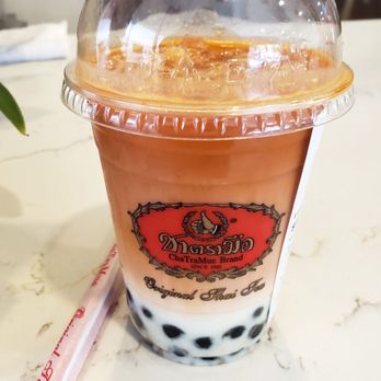 ChaTraMue Original Thai Tea - Thai Tea Latte - Bubble Tea Near Me - Los Angeles, California