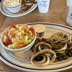 Buffalo Grille - Grilled blackened Chicken with grilled onion and serranos