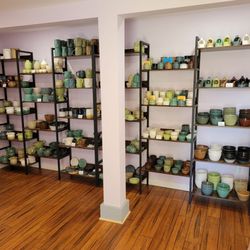 Some of the selection of pottery for sale.