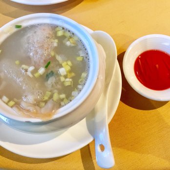 Dragon Beaux - Dumpling soup was a little bland for me.  Must add the red vinegar to compliment the soup - Dim Sum Near Me - San Francisco, California