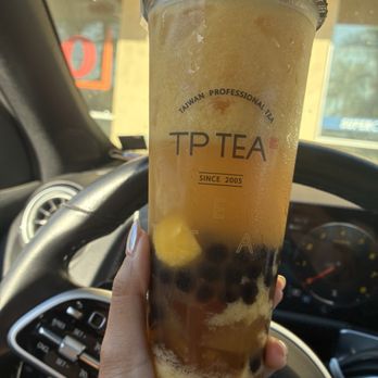 TP Tea - Mango iced tea with boba and aiyu jelly - Bubble Tea Near Me - Cerritos, California TP Tea - Mango iced tea with boba and aiyu jelly - Bubble Tea Near Me - Cerritos, California