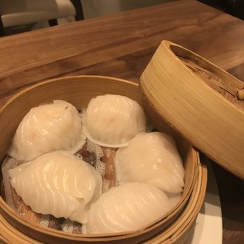 Red Bloom - Five plump shrimp har gow. - Asian Fusion Near Me - Reno, Nevada Red Bloom - Five plump shrimp har gow. - Asian Fusion Near Me - Reno, Nevada