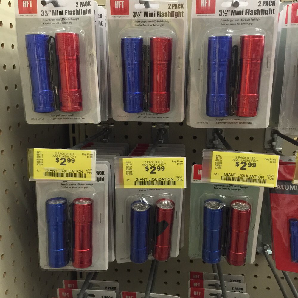 Mini LED flashlights @ Harbor Freight 7.20.15