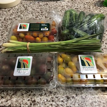 Farm to Car - 09/26/2020 - Ho Farms family medley $3.50, cucumbers $5.00, lemongrass $3.50, black cherry tomatoes $3.50, & yellow pear tomatoes $3.50. - Farmers Market Near Me - Honolulu, Hawaii