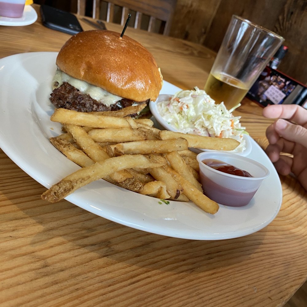 Rustic Table - Smash burger with fries and coleslaw. Best coleslaw 10/10 - Southern Near Me - Pawleys Island, South Carolina Rustic Table - Smash burger with fries and coleslaw. Best coleslaw 10/10 - Southern Near Me - Pawleys Island, South Carolina