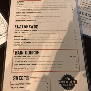 Common Theory - Menu - Gastropubs Near Me - San Diego, California Common Theory - Menu - Gastropubs Near Me - San Diego, California