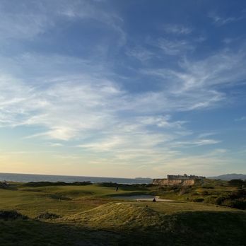 Half Moon Bay Golf Links - Still waiting but was able to take some breathtaking views of the course and the Ritz Carlton. - Golf Near Me - Half Moon Bay, California Half Moon Bay Golf Links - Still waiting but was able to take some breathtaking views of the course and the Ritz Carlton. - Golf Near Me - Half Moon Bay, California