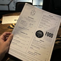 Art Haus Bar - Food menu
