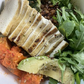 Flower Child - Mother Earth bowl without mushrooms and add tofu - Salad Near Me - Houston, Texas Flower Child - Mother Earth bowl without mushrooms and add tofu - Salad Near Me - Houston, Texas