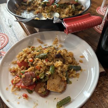 Junction Tapas and Winebar - A plate of paella - Spanish Near Me - Paso Robles, California