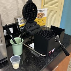 Quality Inn Boston-Revere - Here's the Waffle Station at Quality Inn Revere. Thanks to Daniella for making the Waffles and being so friendly and welcoming.