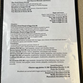 Good Gravy! Diner - Menu - Breakfast & Brunch Near Me - Oklahoma City, Oklahoma Good Gravy! Diner - Menu - Breakfast & Brunch Near Me - Oklahoma City, Oklahoma