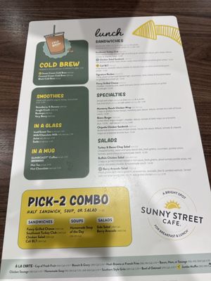 Menu photo 2 Sunny Street Cafe Dublin, OH